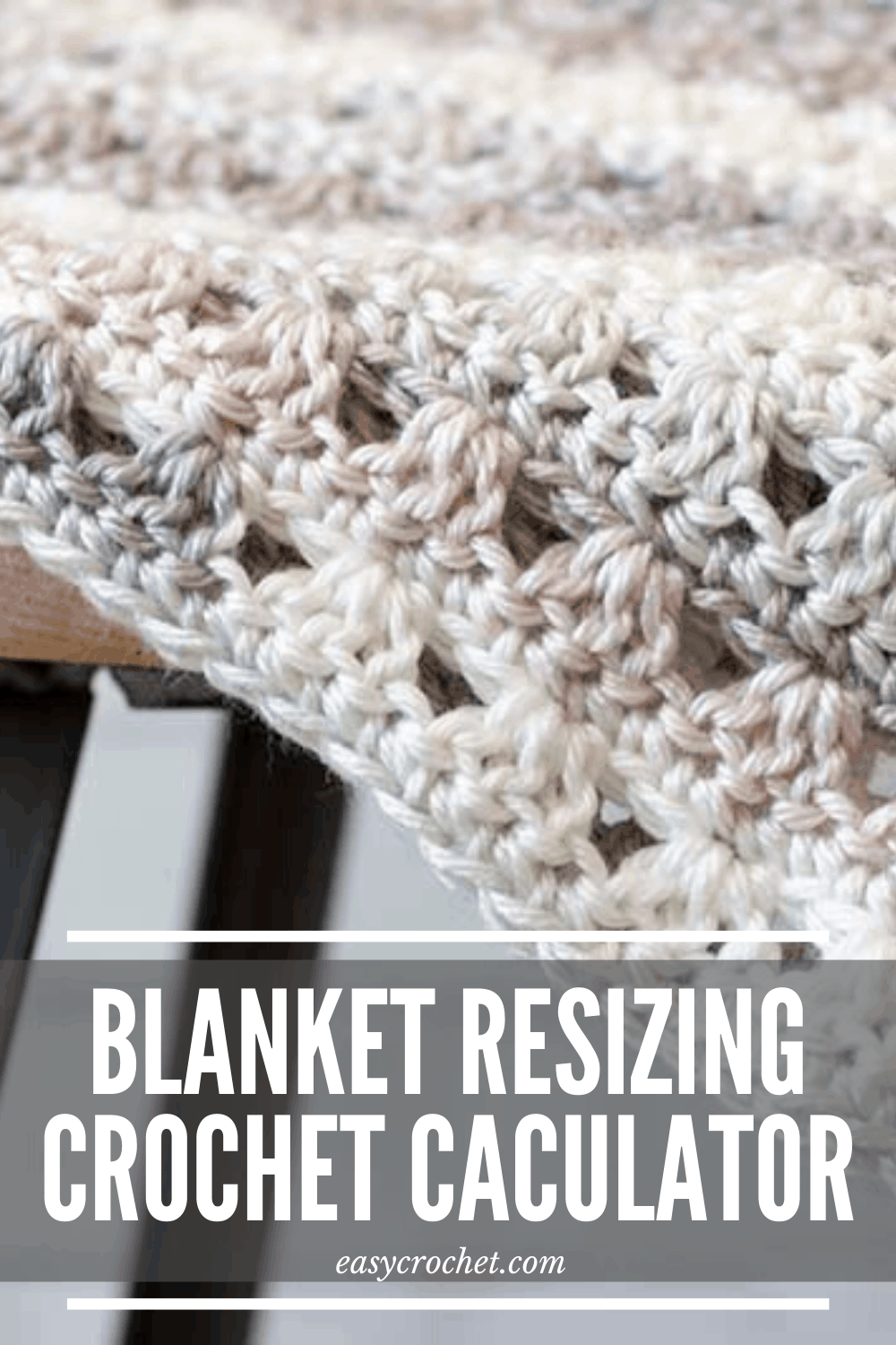 Use this free crochet tool to learn how to change the size of any crochet blanket pattern! via @easycrochetcom