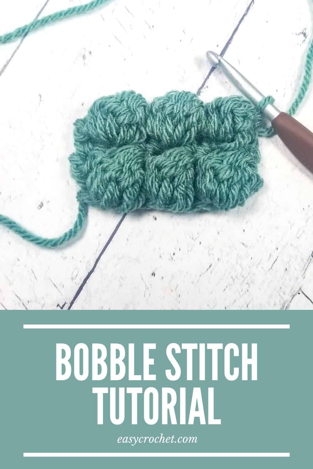 Learn how to crochet a bobble stitch with our free written and video tutorial. Learn more at easycrochet.com via @easycrochetcom