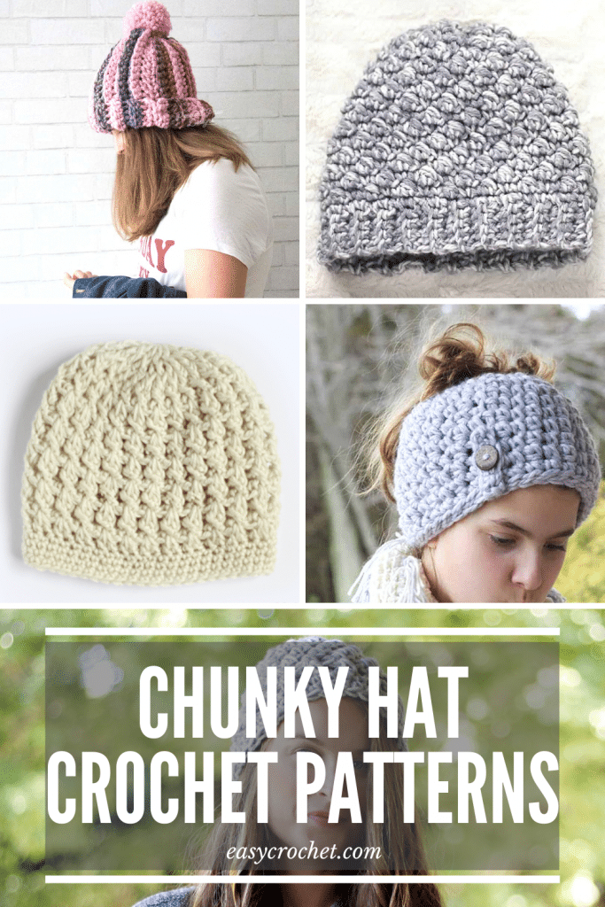 7 Bulky Yarn Crochet Hat Patterns - Easy Crochet Patterns