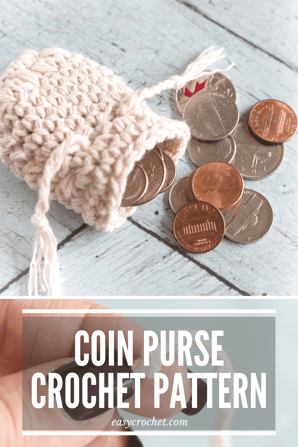 Crochet best sale coin bag