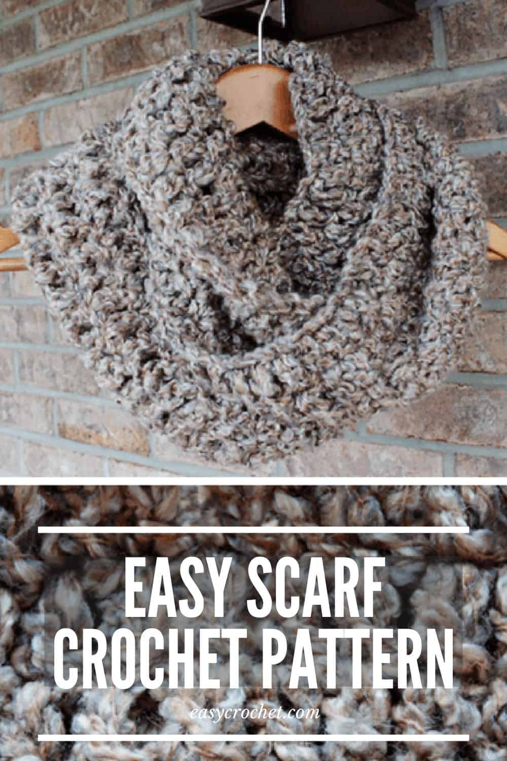 EASY crochet scarf pattern for beginners