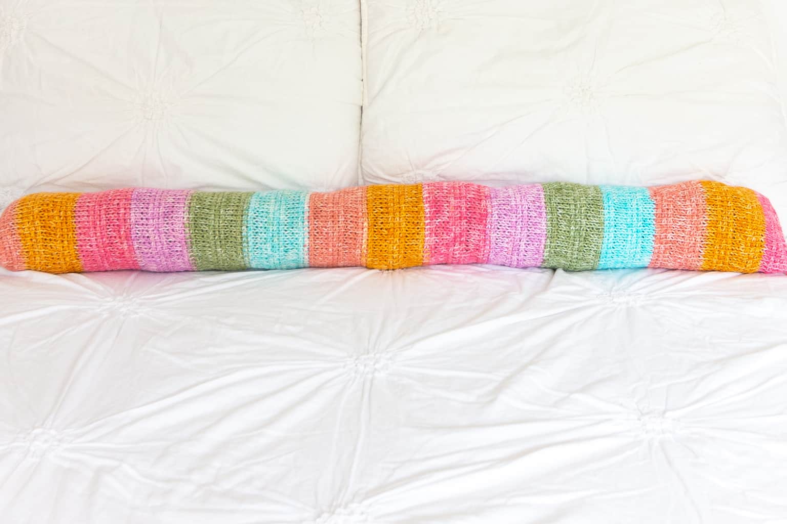Bolster Crochet Pillow Pattern using Tunisian Crochet