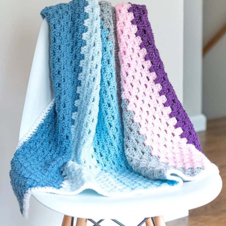 Crochet Baby Granny Stitch Blanket