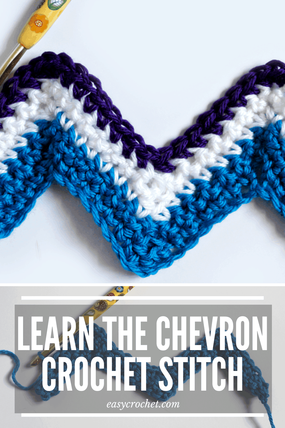 chevron crochet stitch tutorial