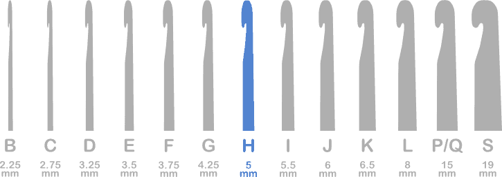 5 mm (H-8) Crochet Hooks