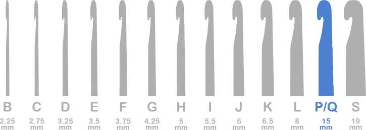 Crochet Hook 15 mm (P/Q) Details & Patterns - Easy Crochet Patterns