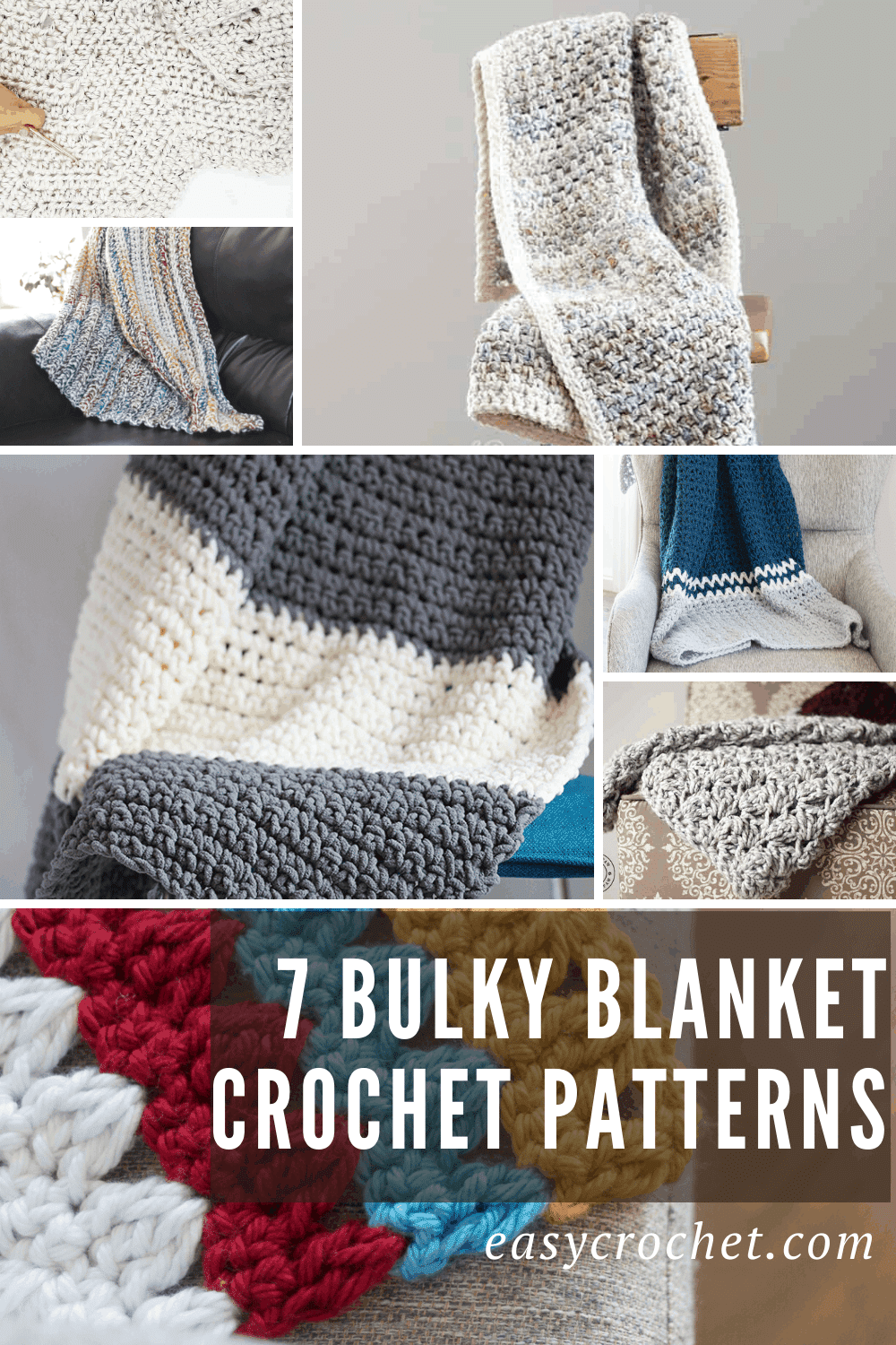 This blanket is very fast to crochet as it uses super chunky yarn and a  large crochet…