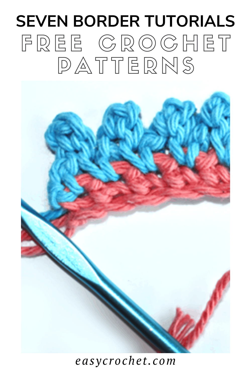 Use these seven crochet blanket borders to create the perfect finishing touch for your next crochet afghan or blanket pattern! via @easycrochetcom