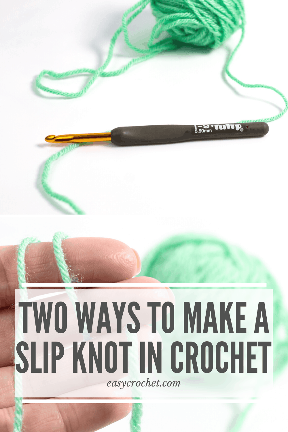 How to make a slip knot in crochet