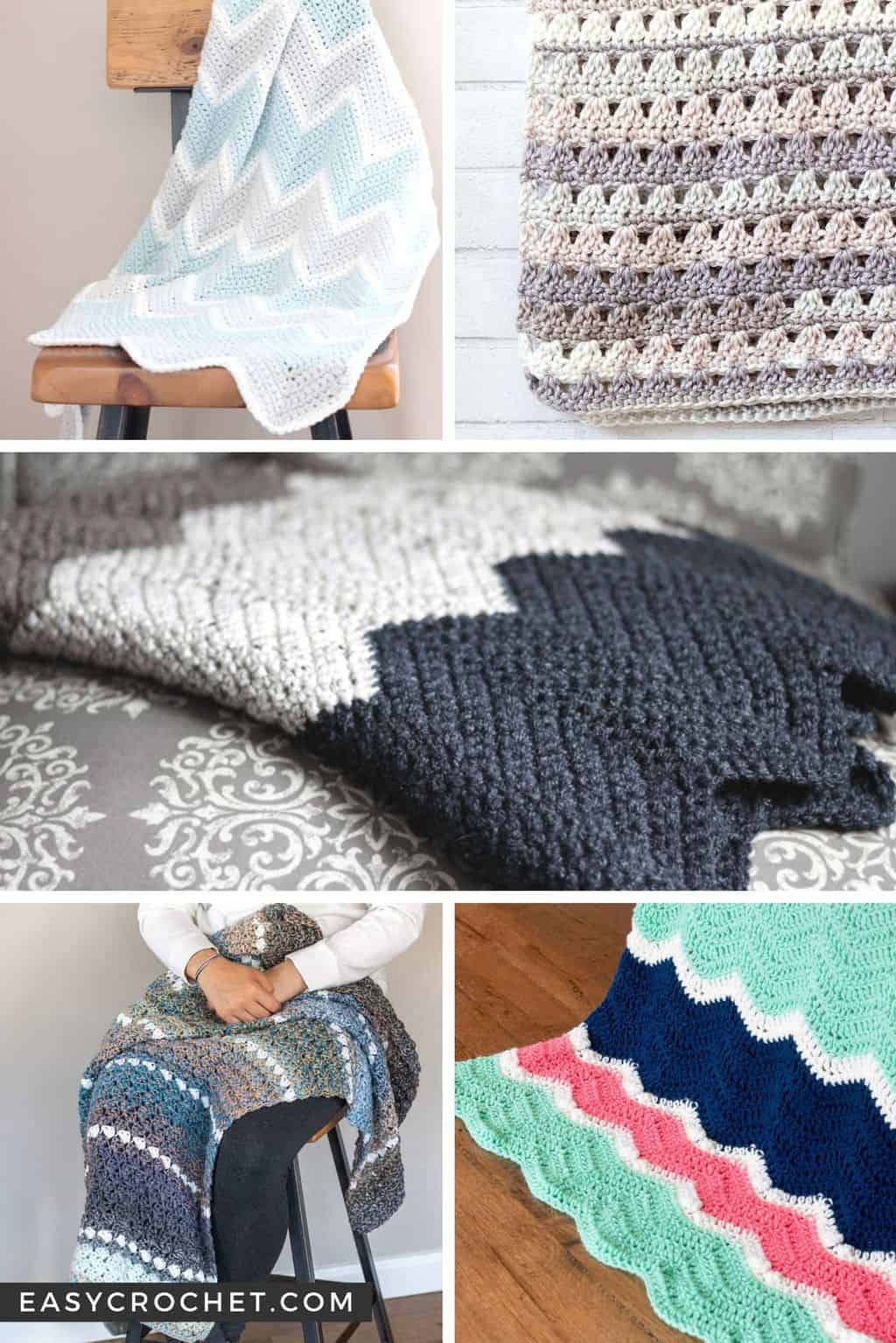 Teen/adult Rainbow Blanket Crochet Pattern 