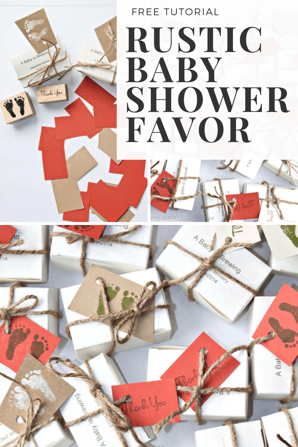 Rustic Baby Shower Favor Tutorial