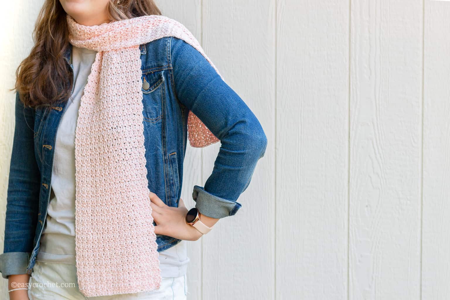 How to Crochet a Griddle Stitch Scarf