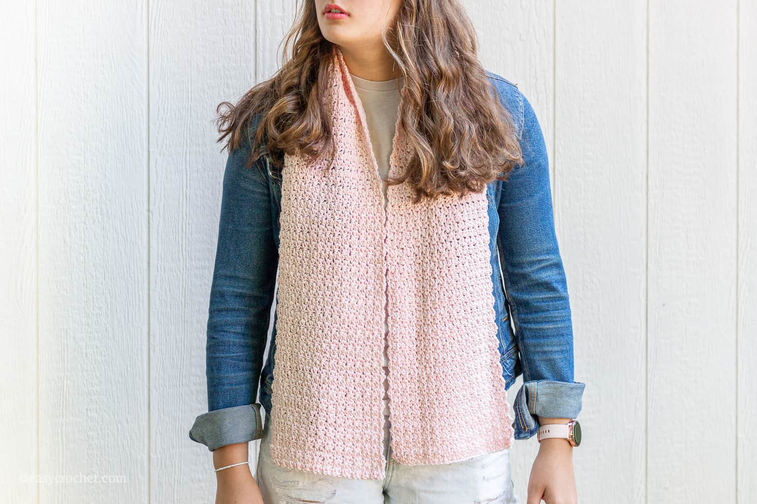 Griddle Stitch Crochet Scarf