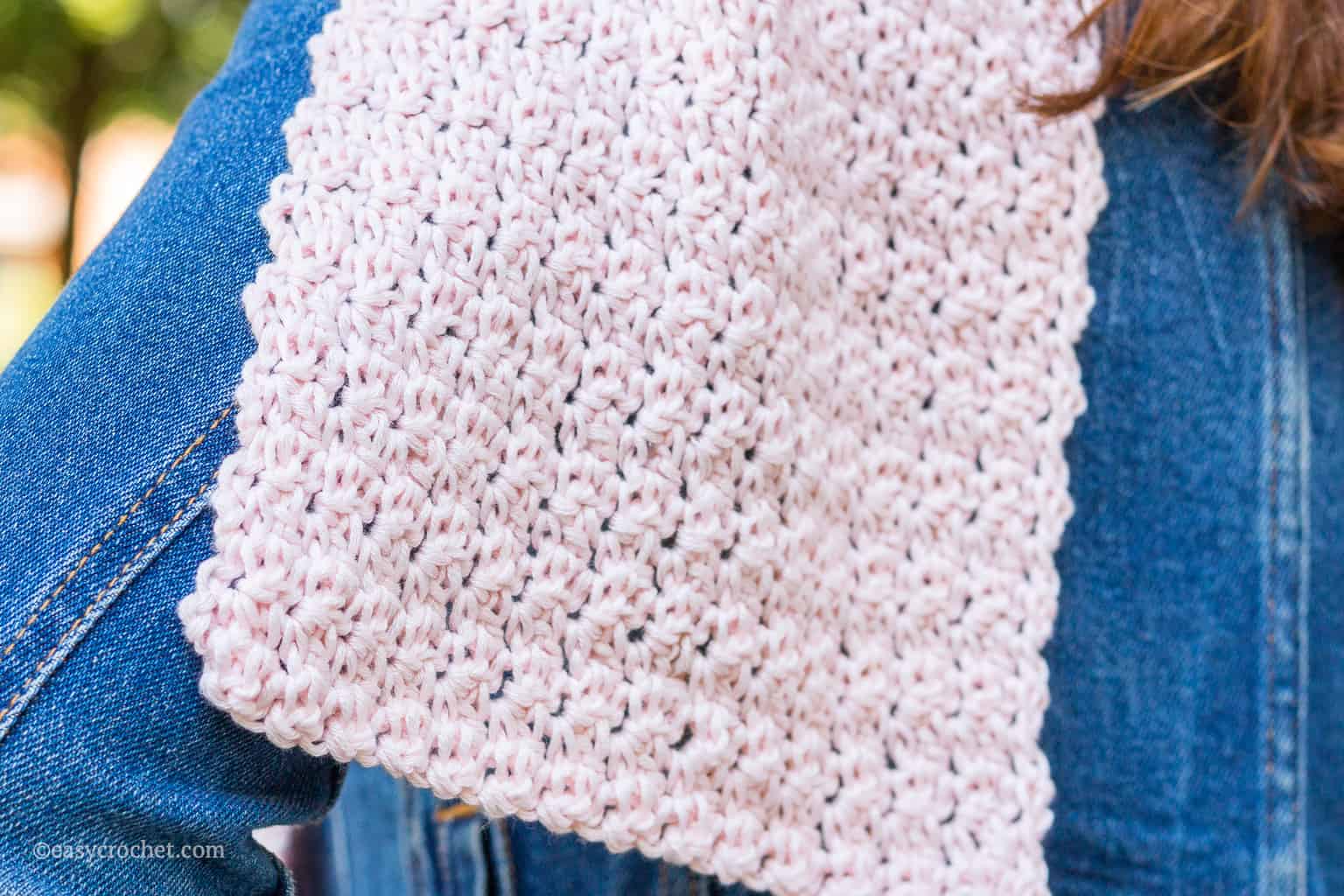 Easy Crochet Griddle Stitch Scarf Pattern