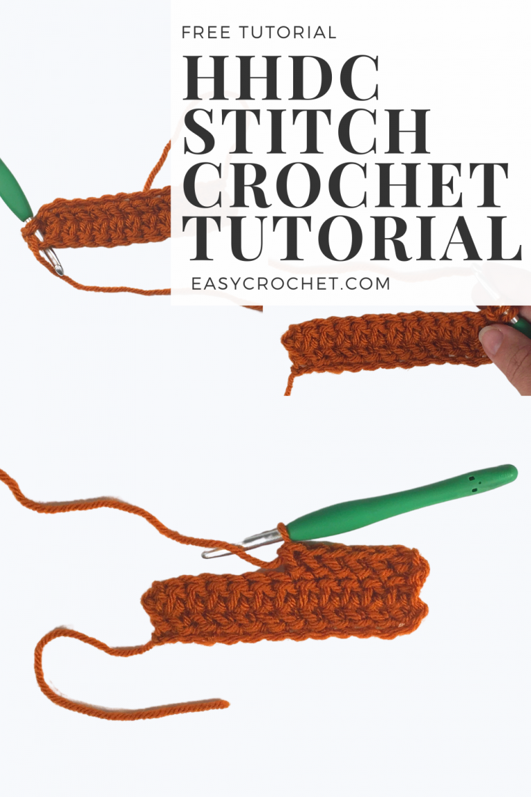 How To Crochet The Herringbone Half Double Crochet - Easy Crochet Patterns