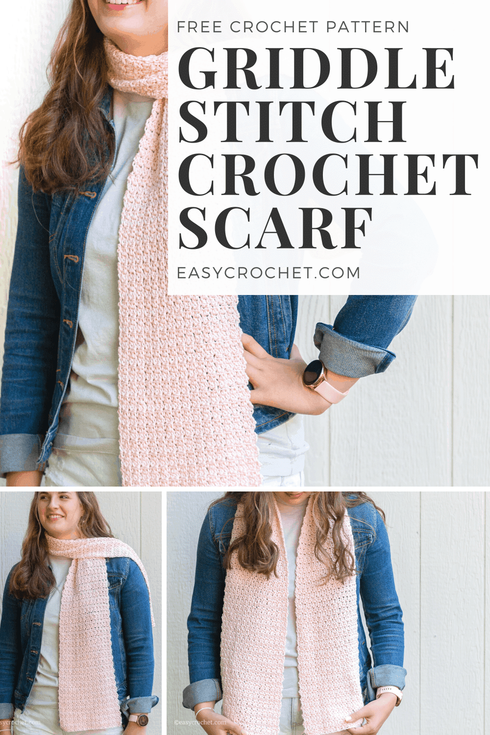 How to Crochet a Griddle Stitch Scarf - Easy Crochet Patterns