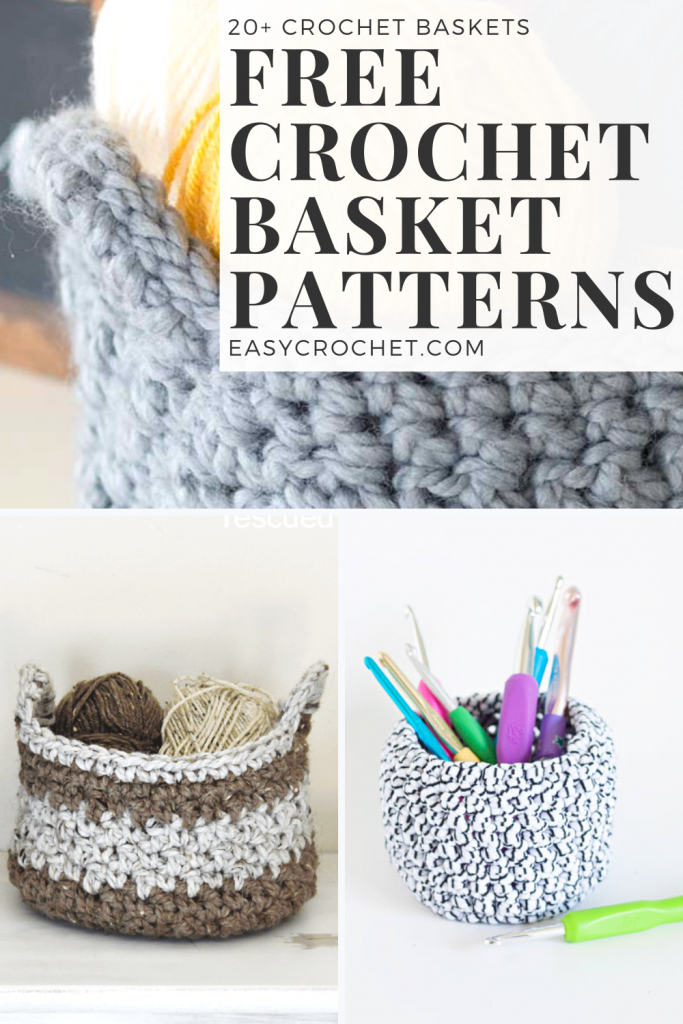 20 Free Crochet Basket Patterns - How to Crochet 20 Basket Tutorials