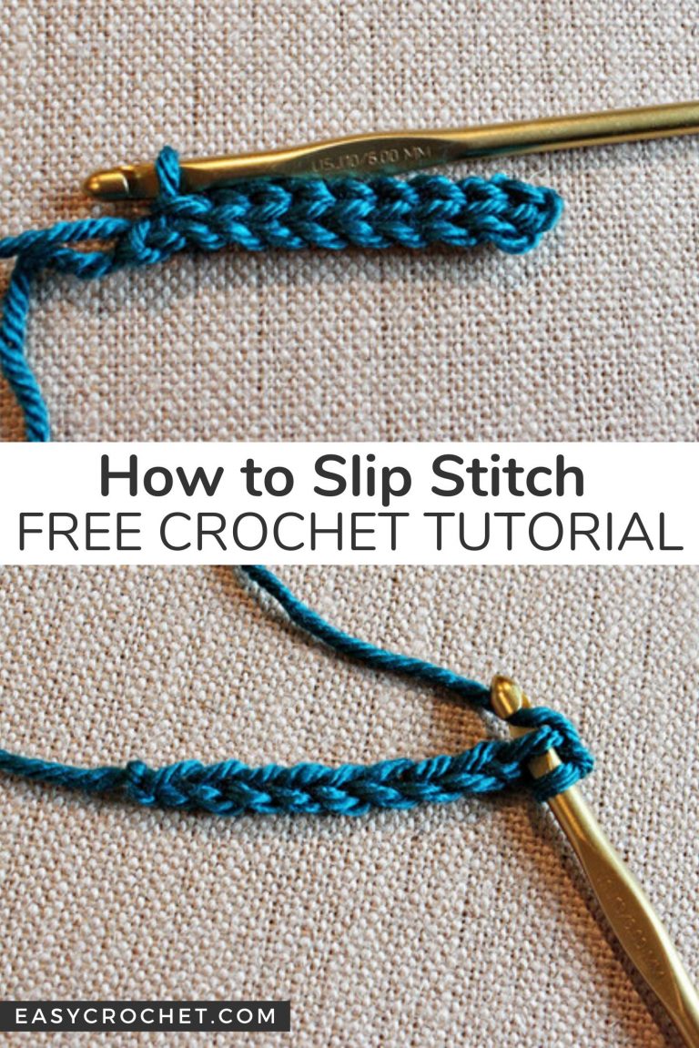 Crochet Slip Stitch (sl st) Tutorial Easy Crochet