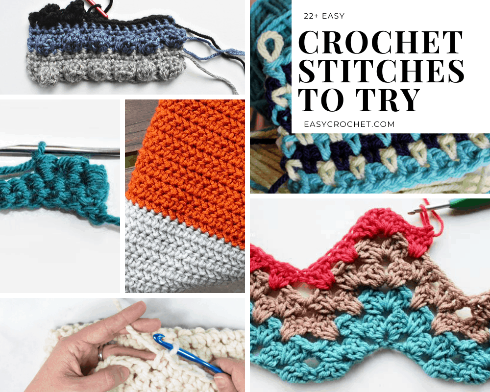 Easy Crochet Stitch Library of 30 Stitches for Beginners and More - Easy  Crochet Patterns