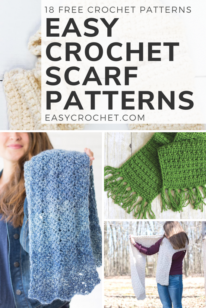 20 Free And Easy Crochet Scarf Patterns For Beginners Easy Crochet Patterns