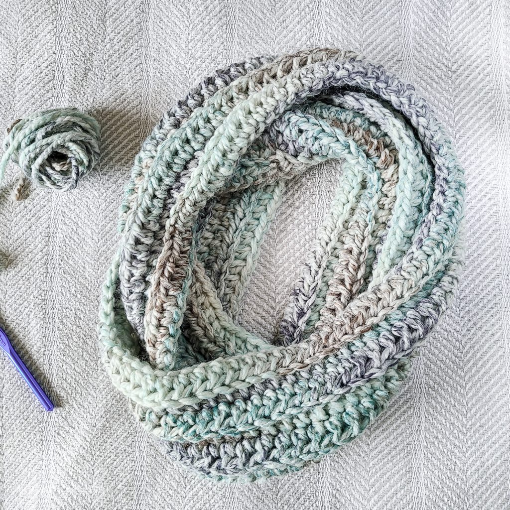 How to Crochet an Infinity Scarf for Beginners + Chart for All