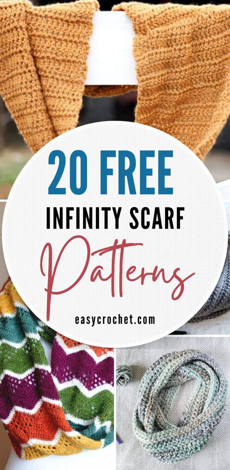 20 Crochet Infinity Scarf Patterns for Beginners