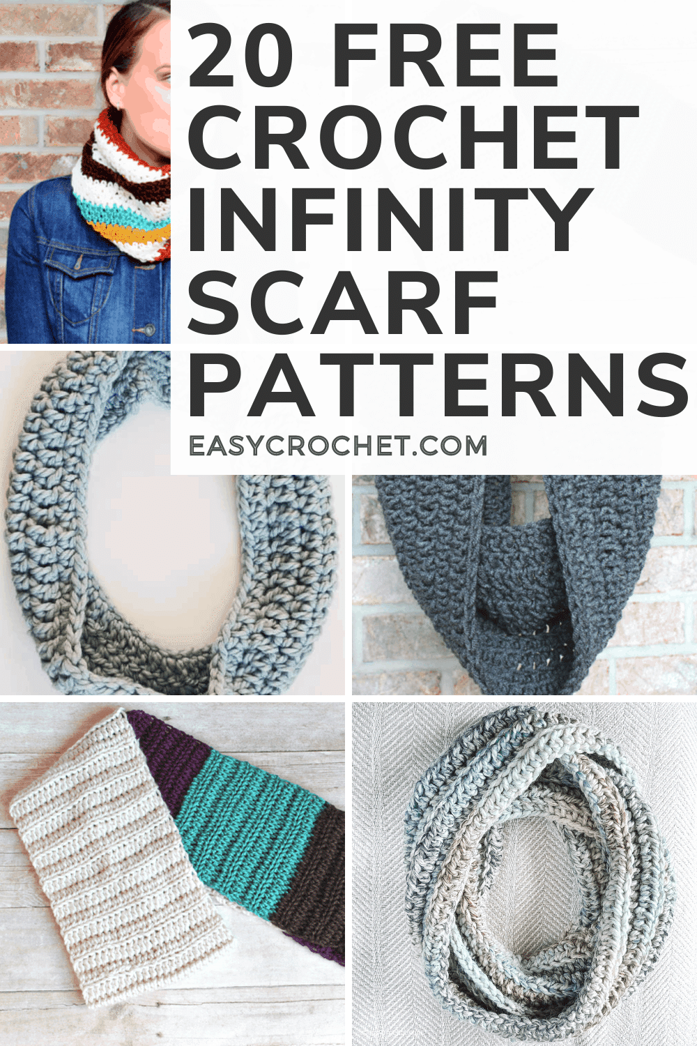Free infinity scarf crochet patterns