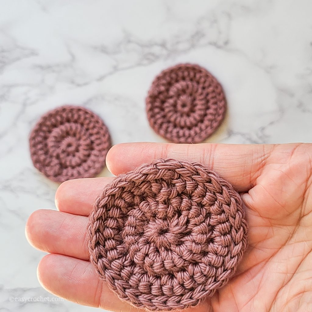 how to crochet makeup remover pads