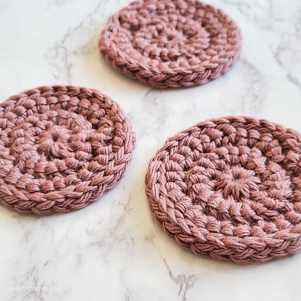 Easy Crochet Coasters - One Little Project