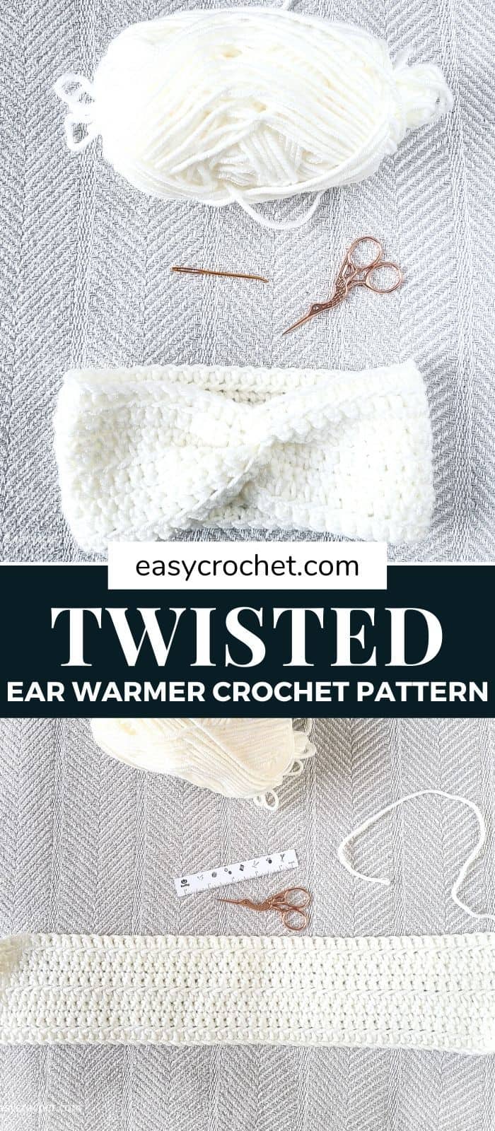 Twist Headband Ear Warmer via @easycrochetcom