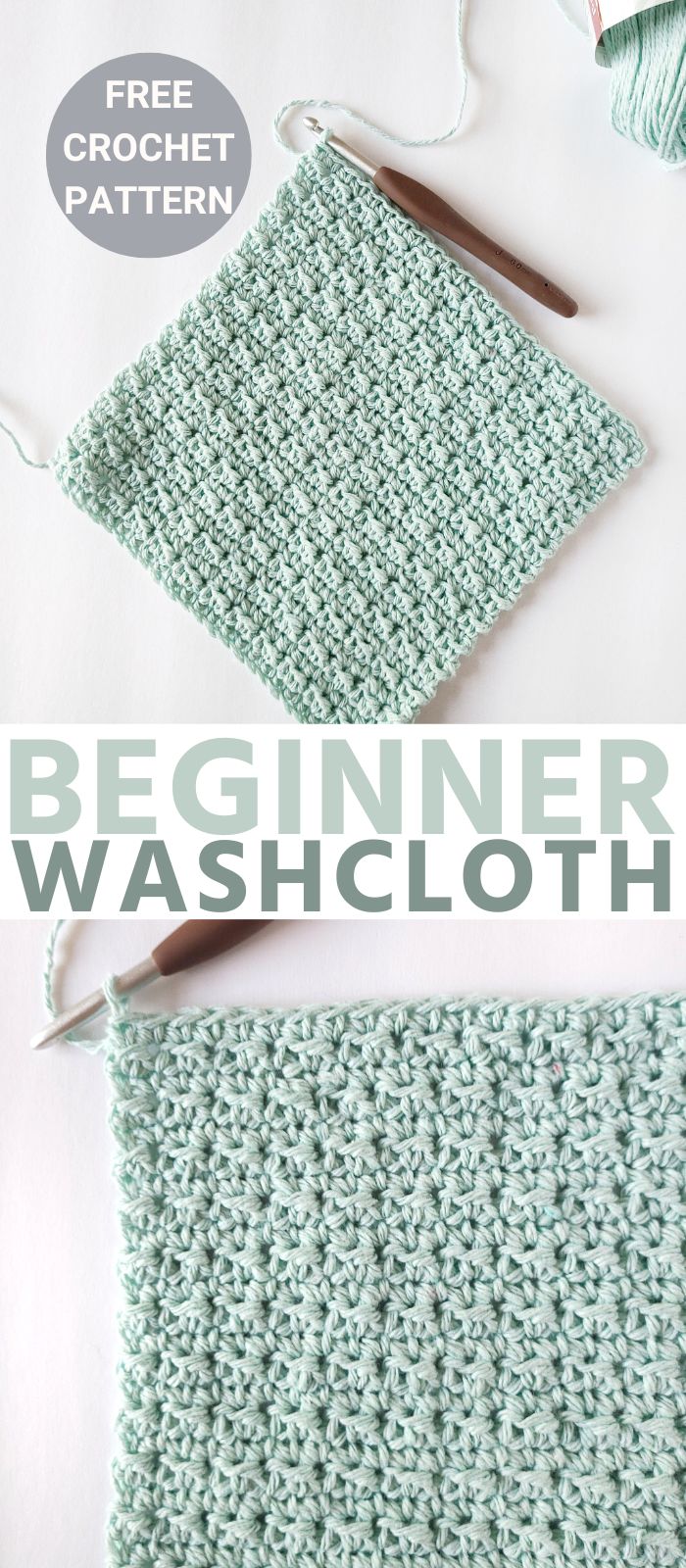 Beginner Easy Crochet Washcloth Pattern - Easy Crochet Patterns