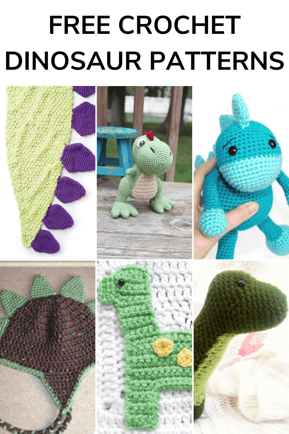 free crochet dinosaur patterns
