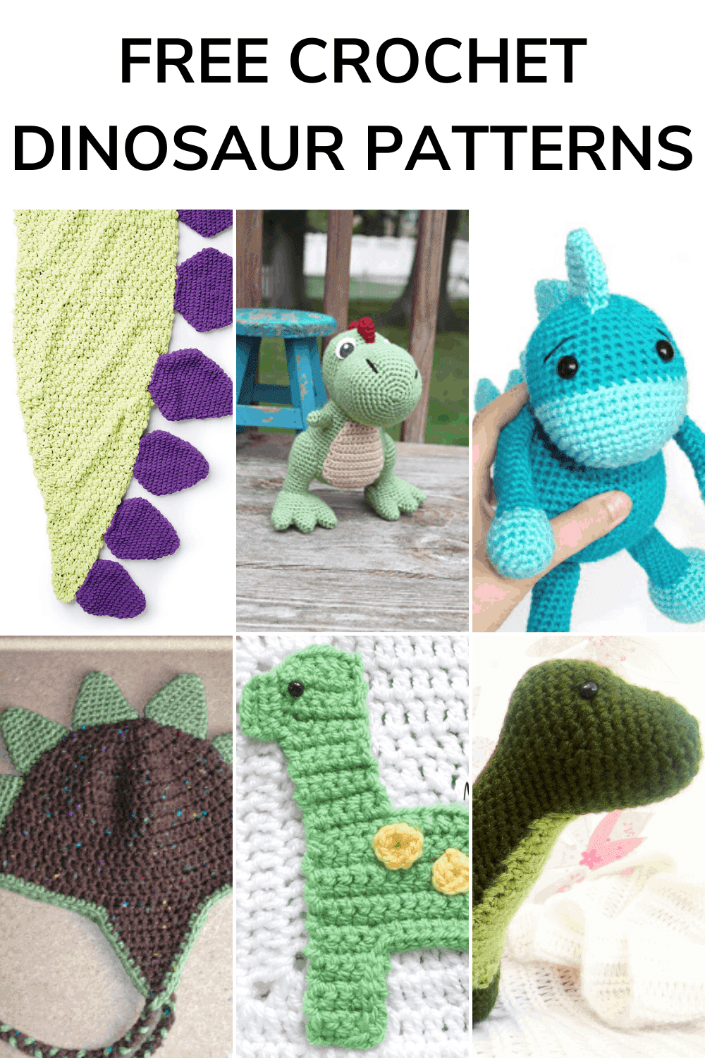 18 Free & Easy Dinosaur Crochet Patterns Easy Crochet Patterns