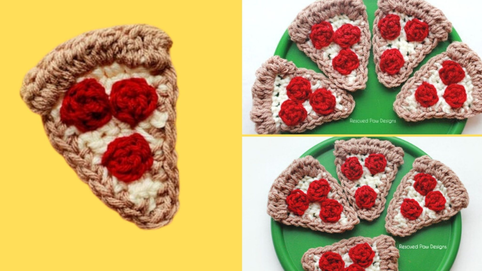 Crochet Pizza Slice Pattern Easy Crochet Patterns