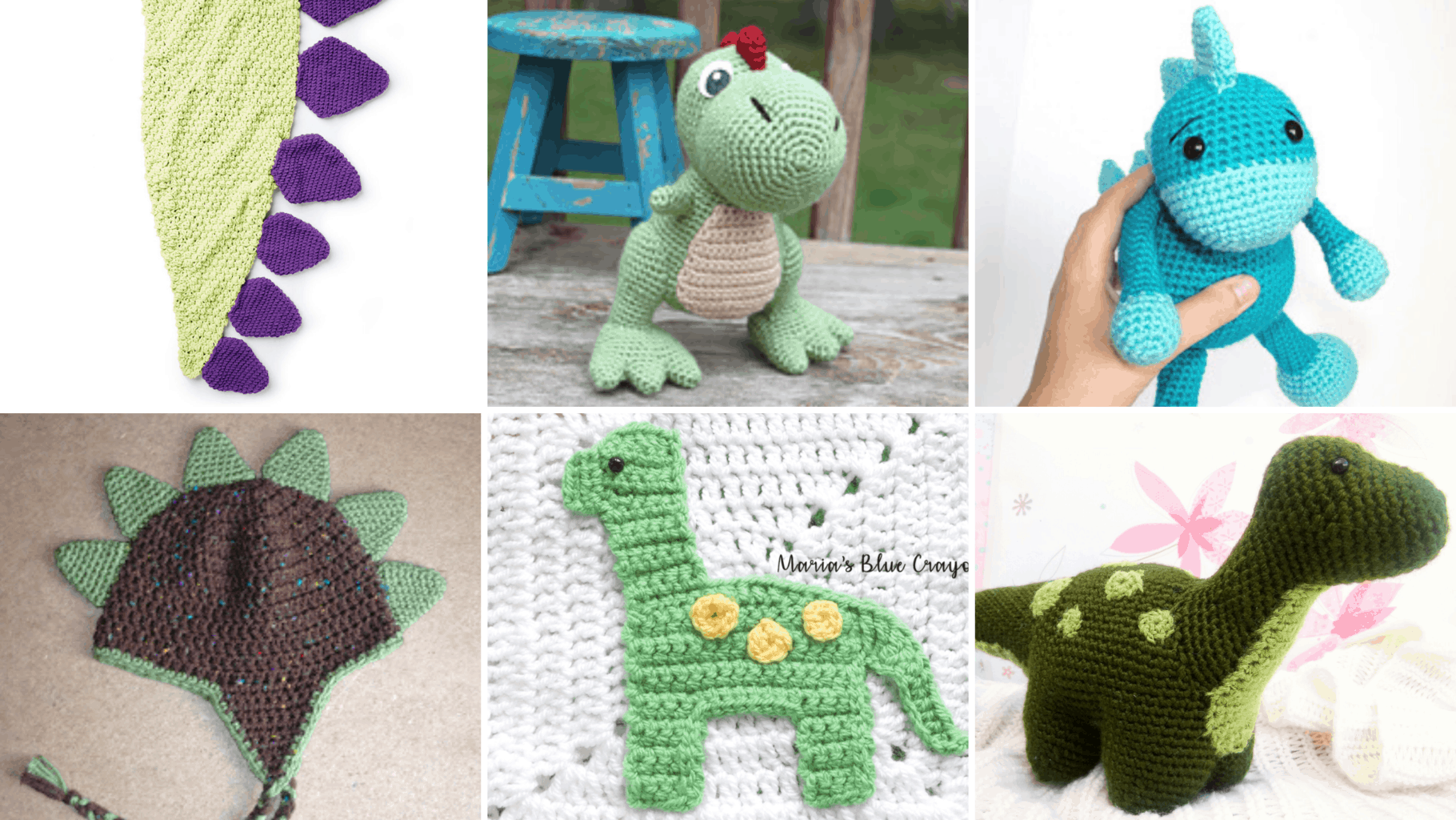 dinosaur crochet plush