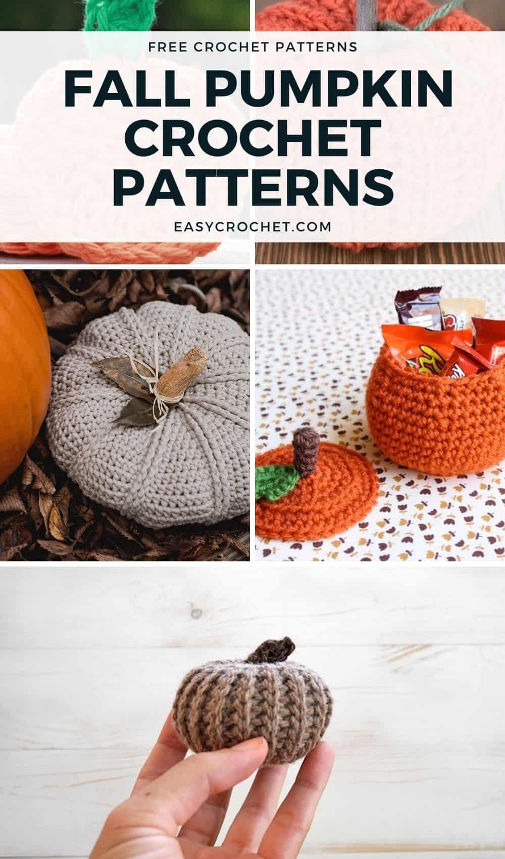 Free Fall Crochet Pumpkin Patterns that you can make this Fall! via @easycrochetcom