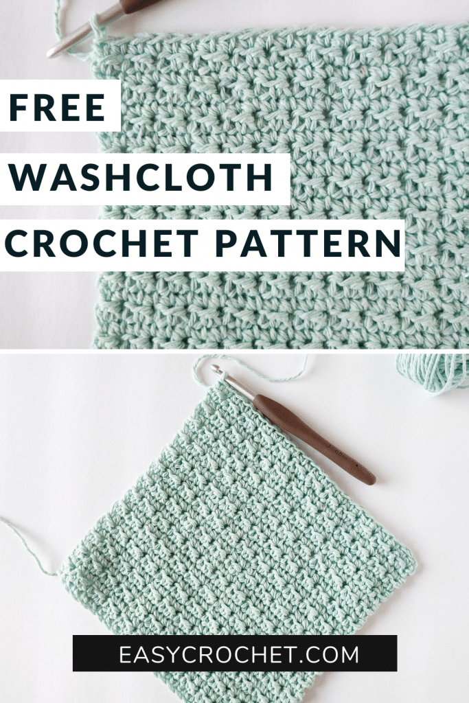 Beginner Easy Crochet Washcloth Pattern - Easy Crochet Patterns