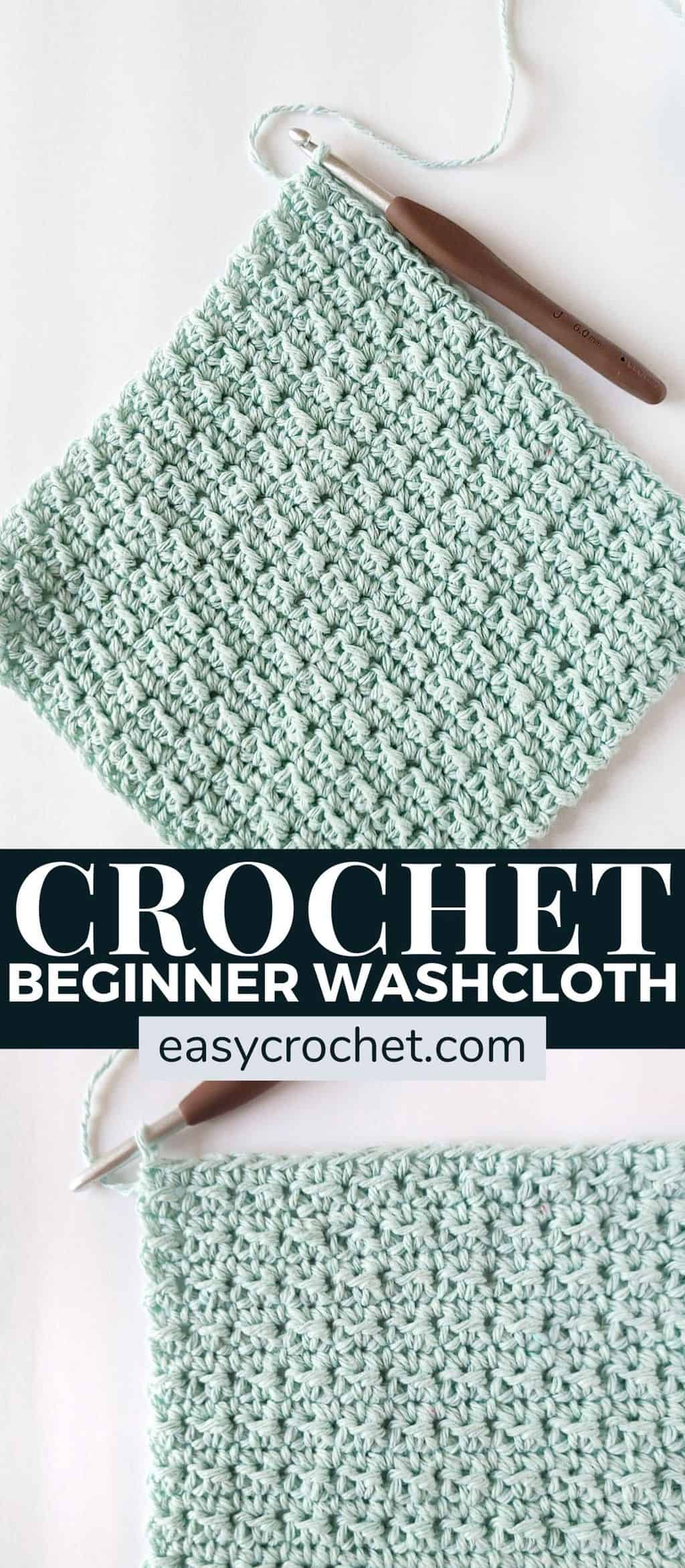 Beginner Crochet Washcloth Pattern