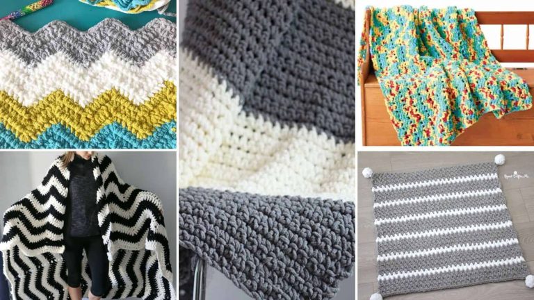 9 Free Crochet Blanket Patterns using Bernat Blanket Yarn