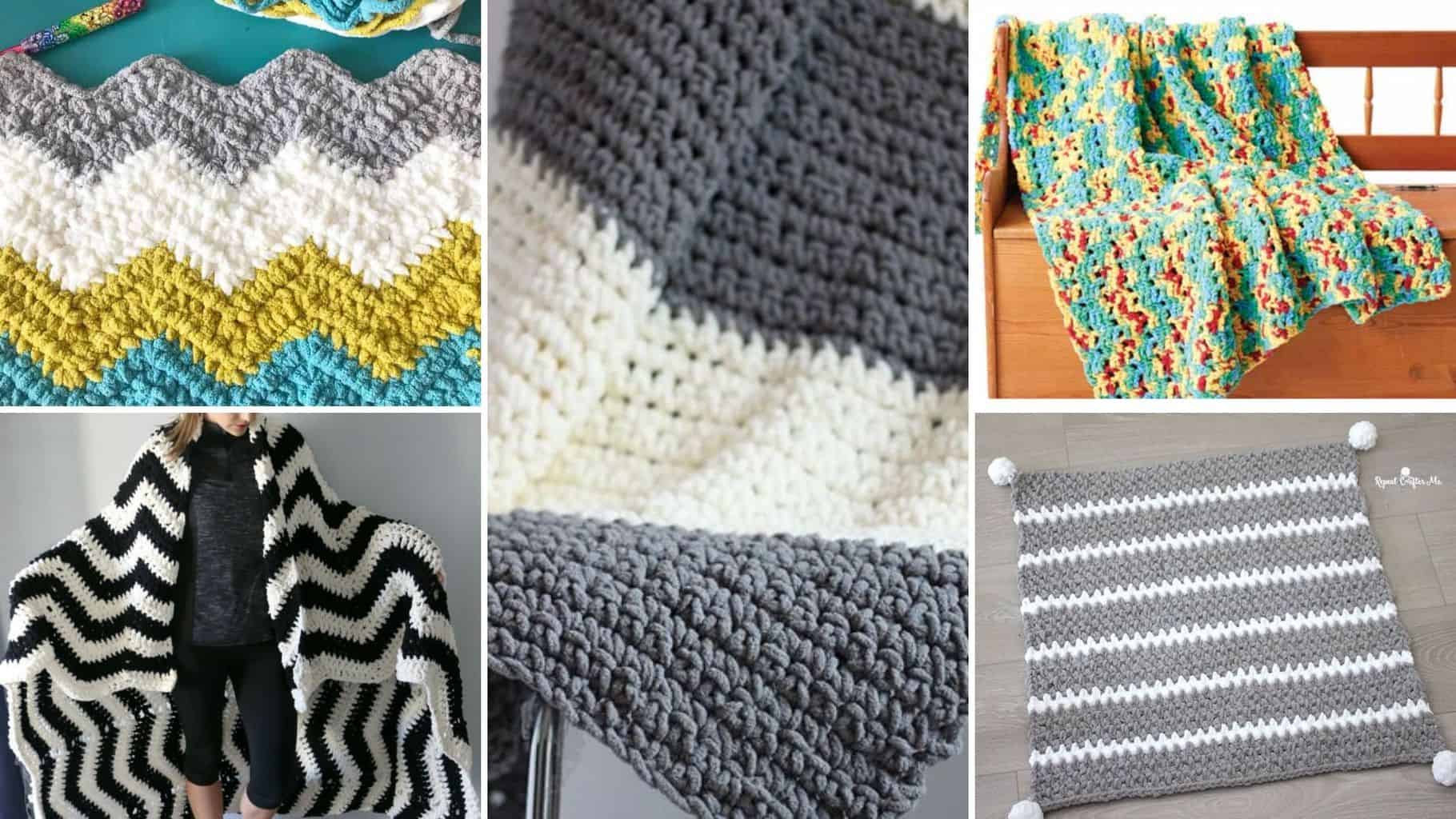 Bernat blanket yarn crochet patterns 