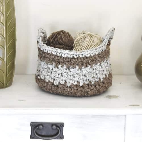 Chunky Crocheted Basket - All About Ami