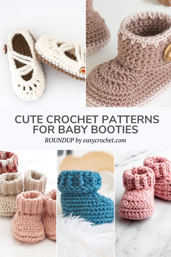 10 Classic Crochet Patterns for Baby Booties Easy and Free Easy