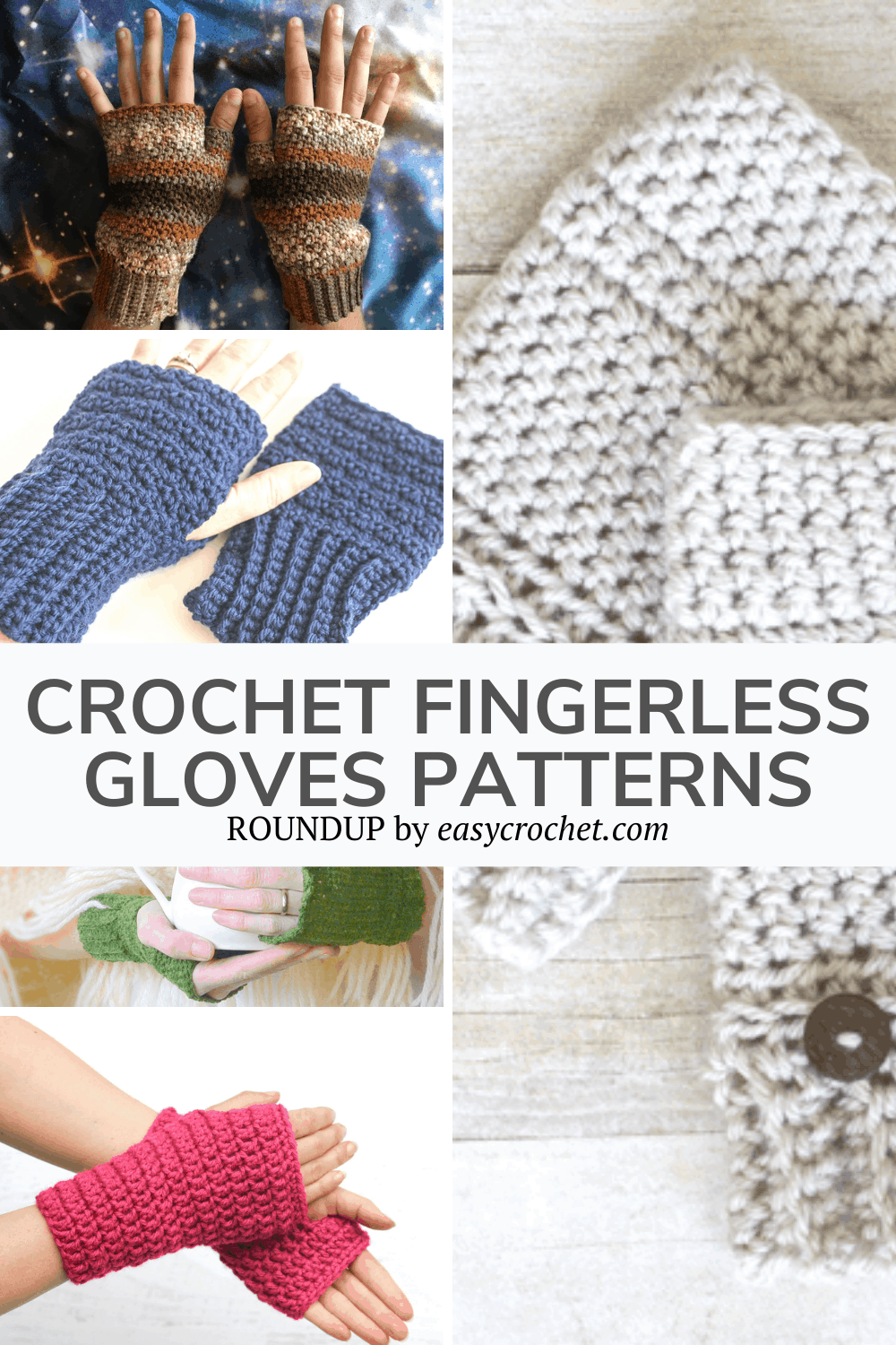 Crochet Gloves with Fingers (6 Free Patterns)