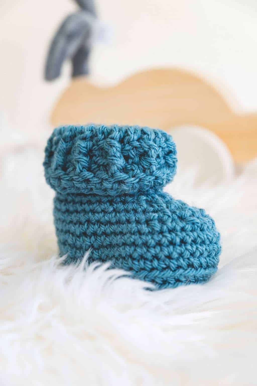 crochet animal baby booties