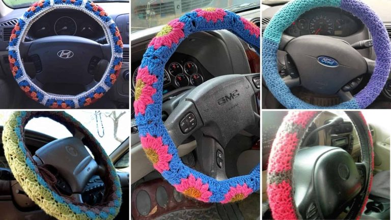 5 Easy Crochet Steering Wheel Covers
