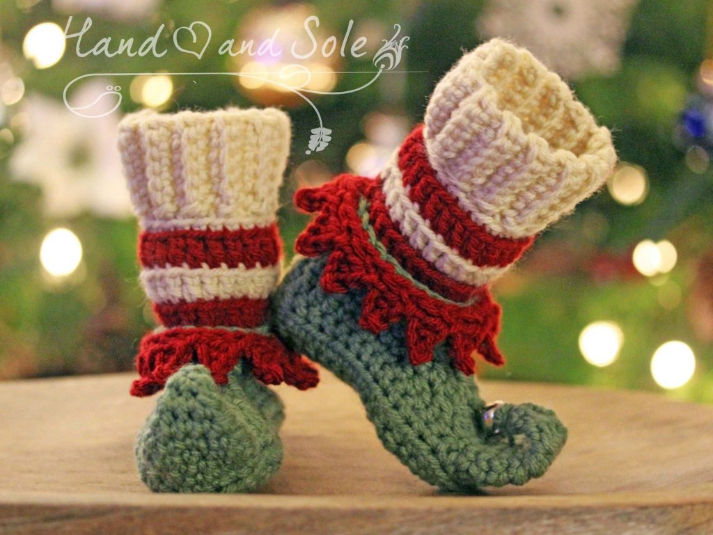 crochet elf booties free pattern
