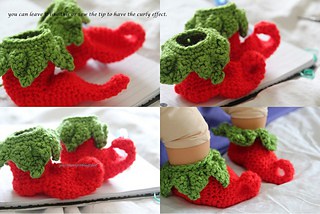 crochet elf slippers