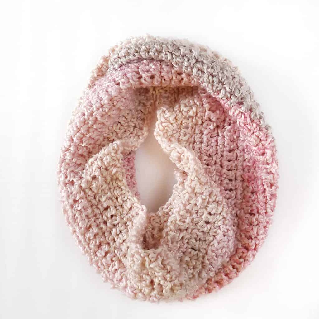 Ombre neckwarmer crochet cowl pattern