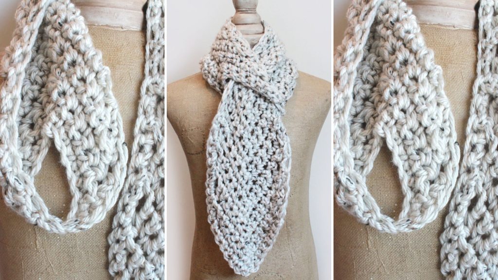 crochet scarf with hole in the middle