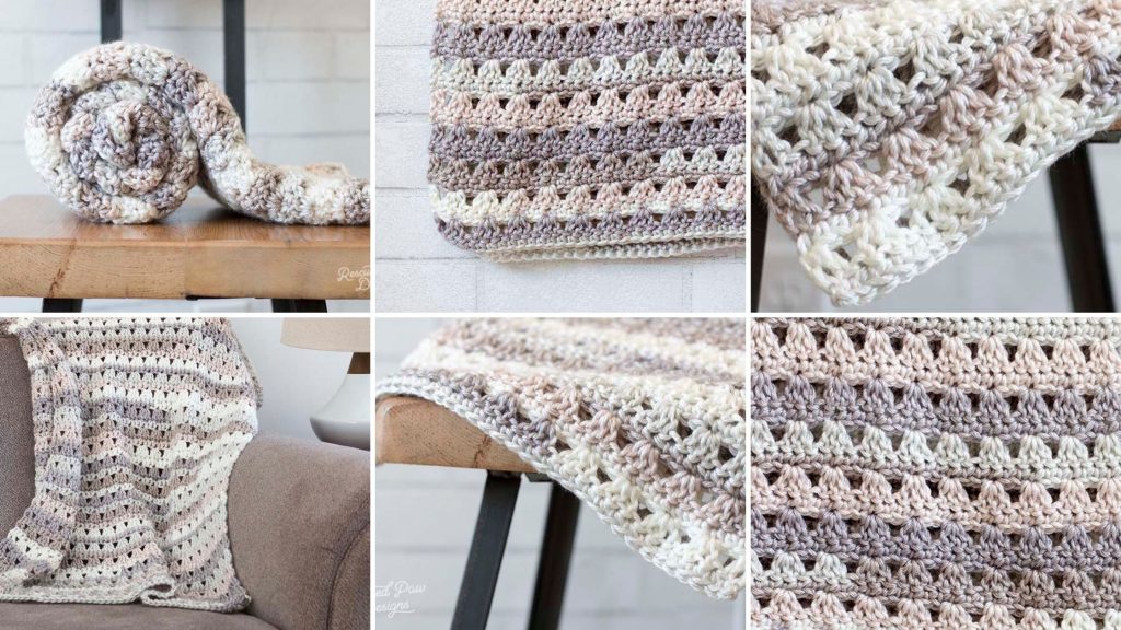 Crochet Throw Blanket Pattern: Daisy Cottage Designs